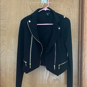 Black Jacket with Gold Accents